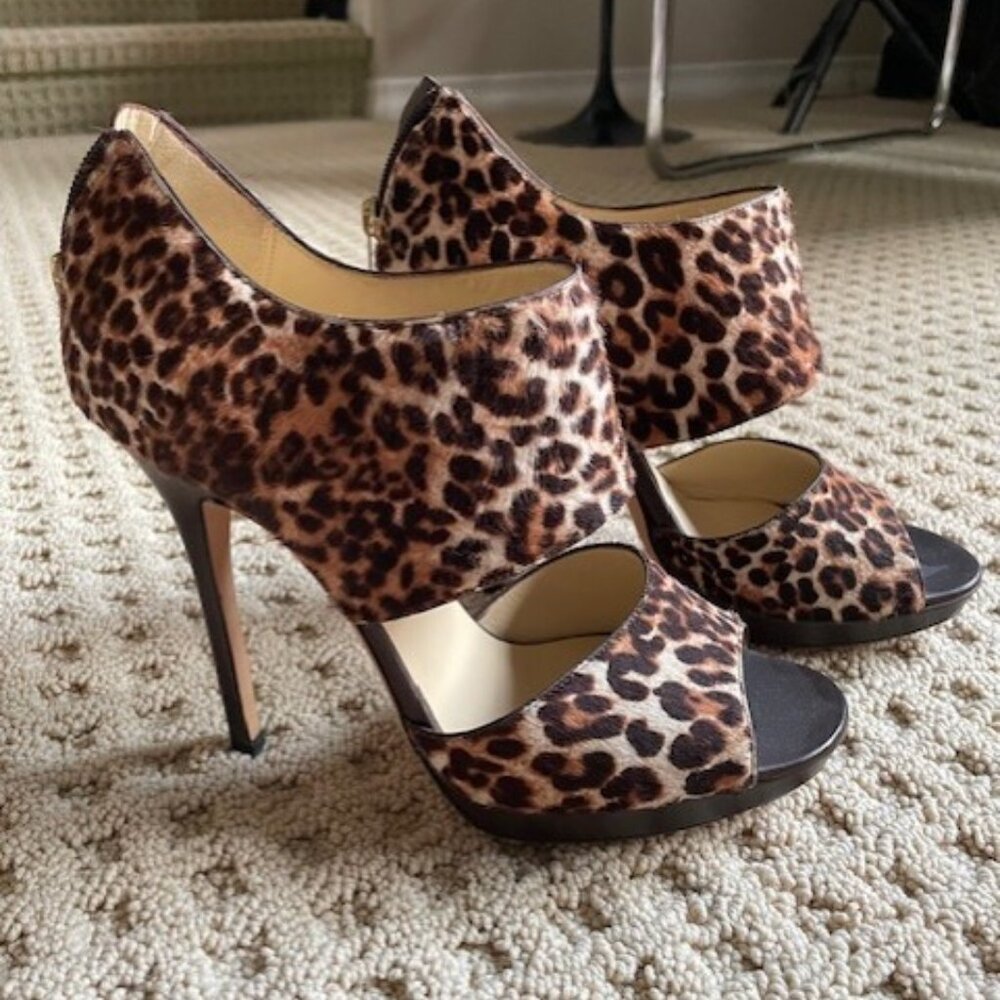 Jimmy Choo Printed Pony Leopard Print Pumps